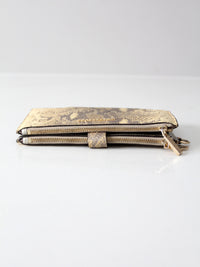 Michael Kors python embossed leather wallet
