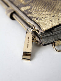 Michael Kors python embossed leather wallet