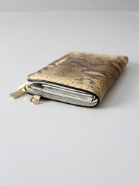 Michael Kors python embossed leather wallet