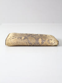 Michael Kors python embossed leather wallet