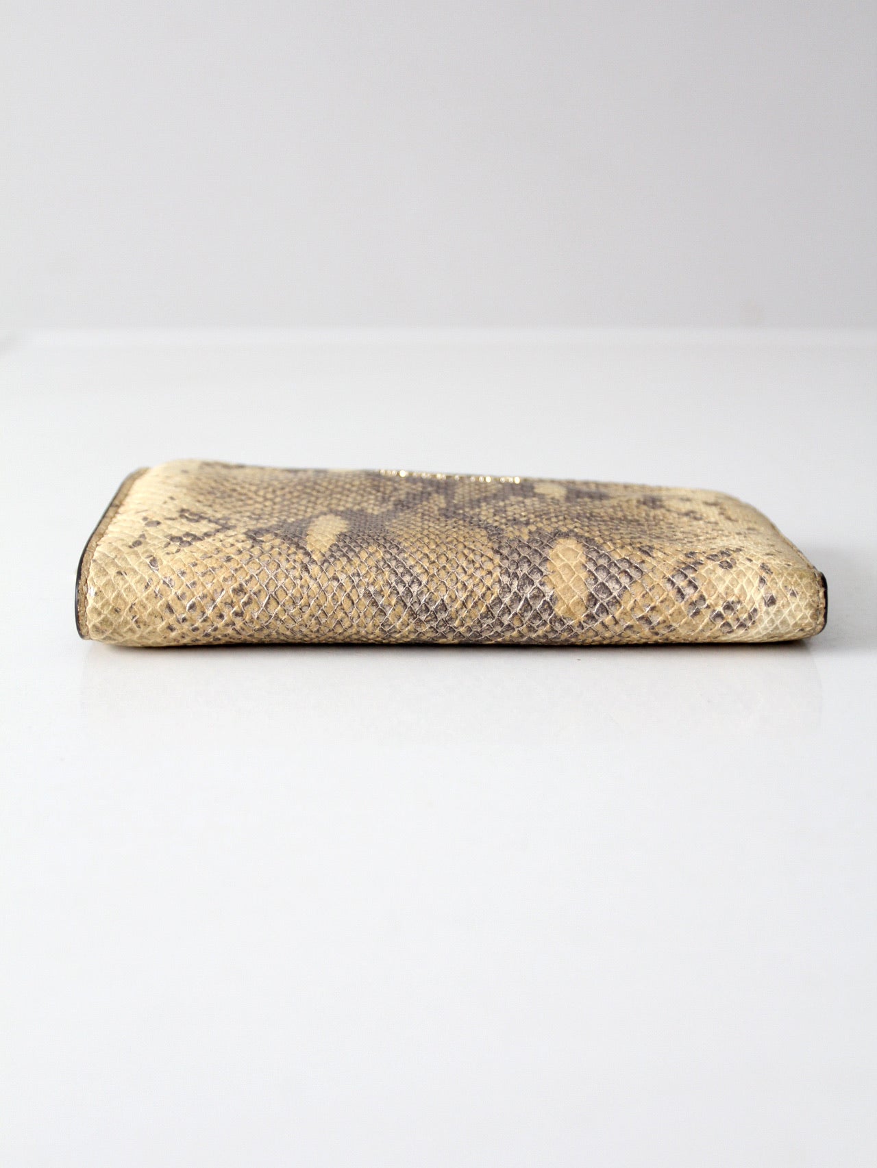 Michael Kors python embossed leather wallet