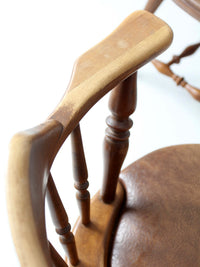 set of 6 mid-century Dinaire wooden dining chairs