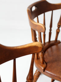 set of 6 mid-century Dinaire wooden dining chairs