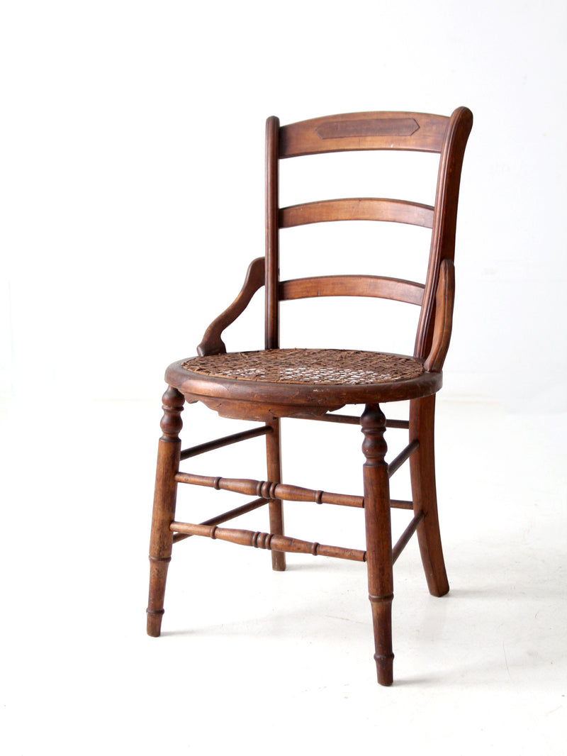 antique Victorian cane seat chair