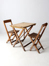 vintage Van Stokkum folding table and chairs set