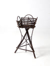 antique Adirondack twig planter