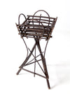 antique Adirondack twig planter