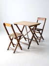 vintage Van Stokkum folding table and chairs set
