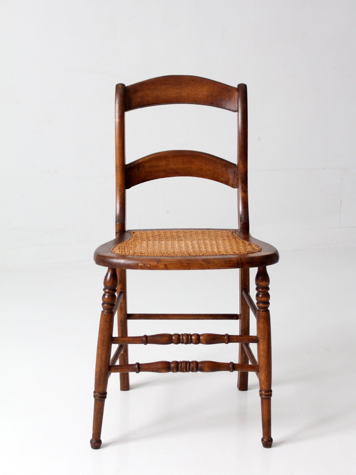 antique Victorian cottage cane seat chair