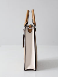 Coach pebble leather mini tote bag