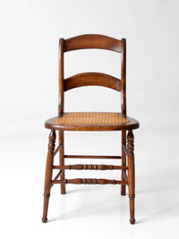antique Victorian cottage cane seat chair