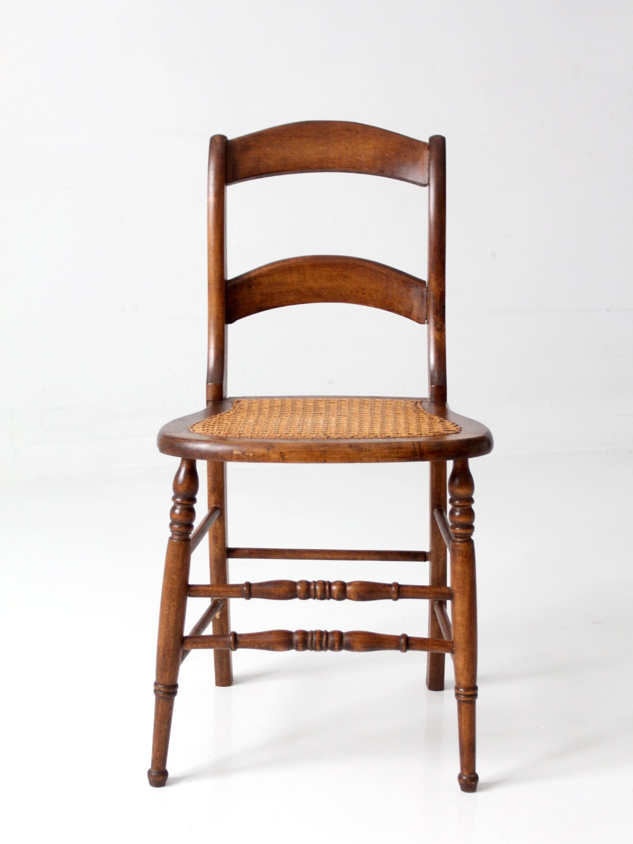 antique Victorian cottage cane seat chair