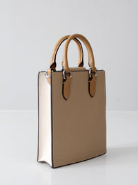 Coach pebble leather mini tote bag