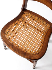 antique Victorian cottage cane seat chair