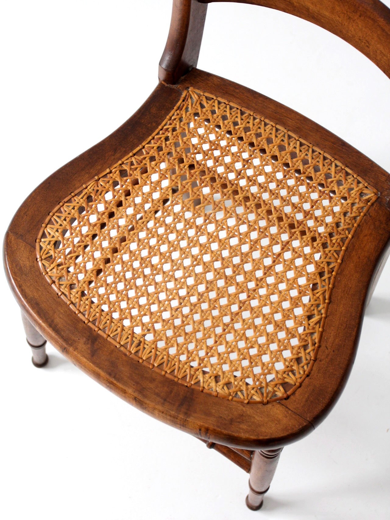 antique Victorian cottage cane seat chair