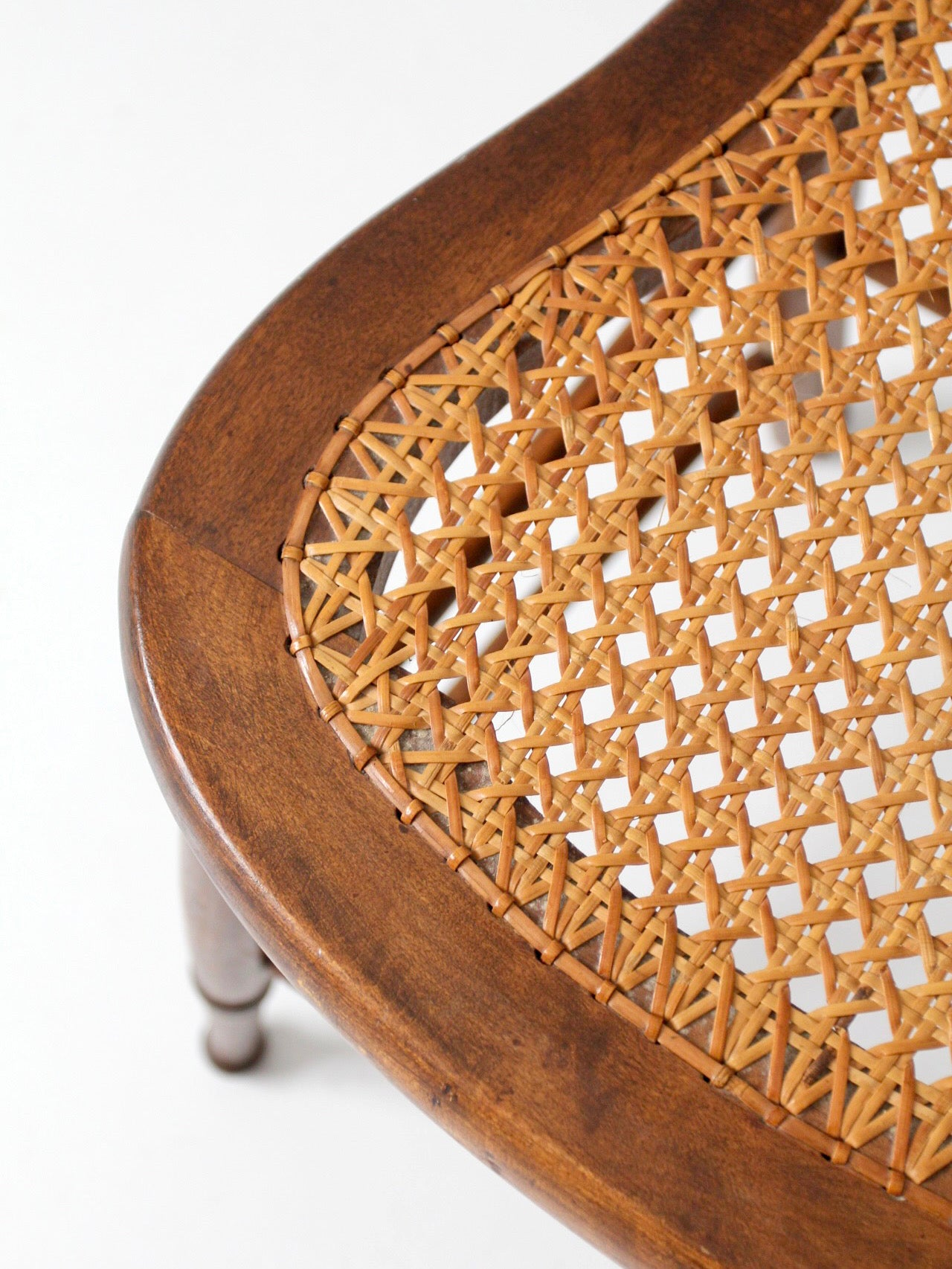 antique Victorian cottage cane seat chair