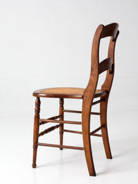 antique Victorian cottage cane seat chair