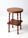 antique folk art spool table