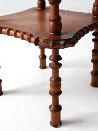 antique folk art spool table