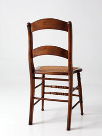 antique Victorian cottage cane seat chair