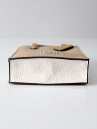 Coach pebble leather mini tote bag