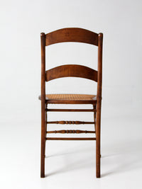 antique Victorian cottage cane seat chair