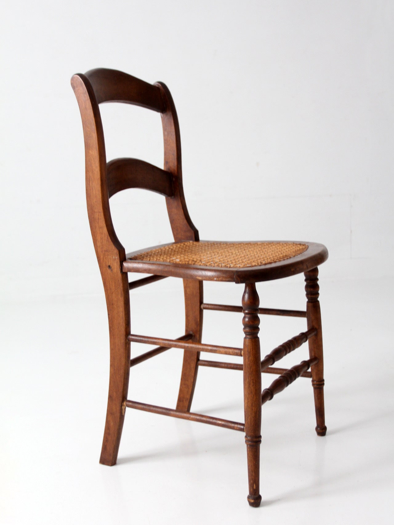 antique Victorian cottage cane seat chair