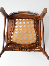 antique Victorian cottage cane seat chair