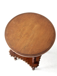 antique folk art spool table