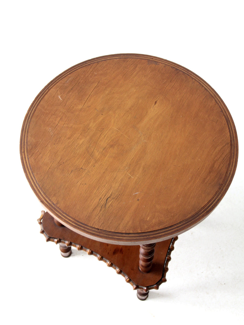 antique folk art spool table