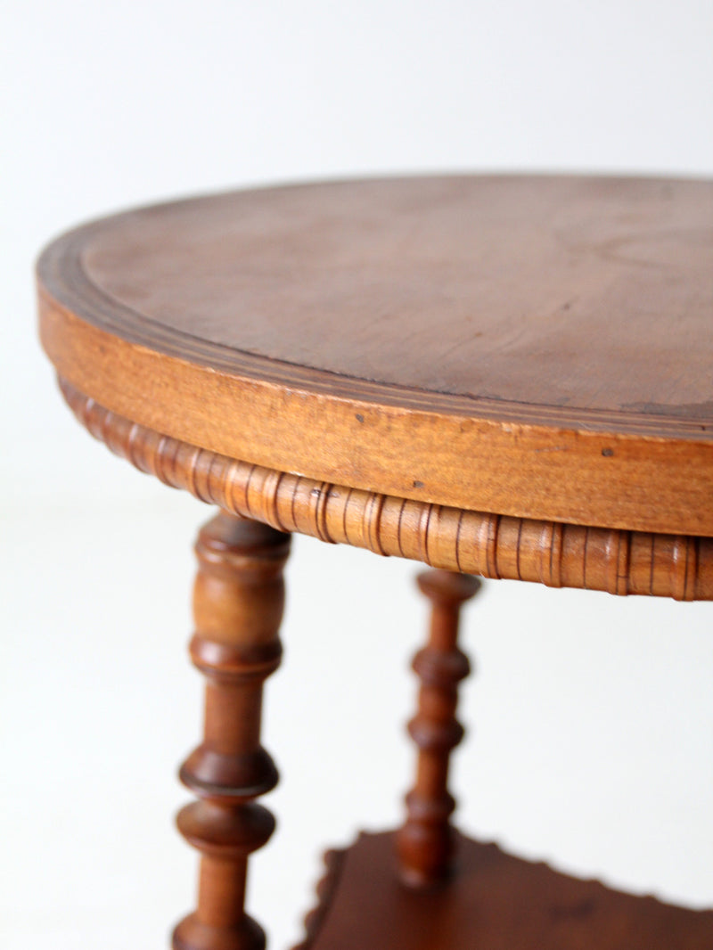 antique folk art spool table