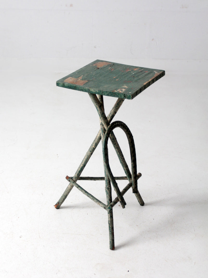 antique Adriondack twig table