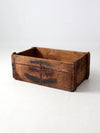 antique Reading Hardware Co wood crate