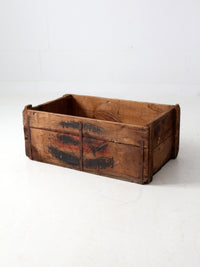 antique Reading Hardware Co wood crate