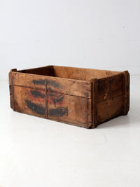 antique Reading Hardware Co wood crate
