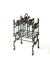 antique cast iron magazine rack