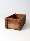antique Reading Hardware Co wood crate