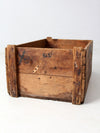 antique Reading Hardware Co wood crate