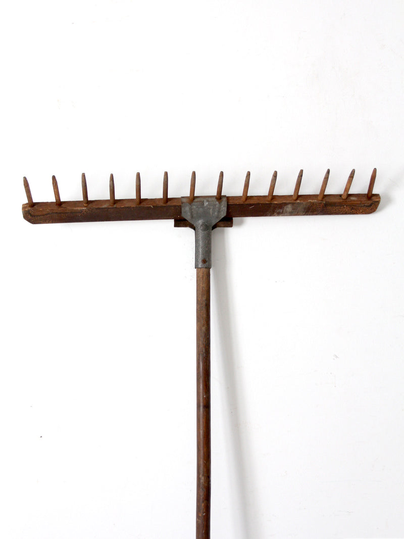 Old Cow Rake antique wooden hay rake – 86 Vintage