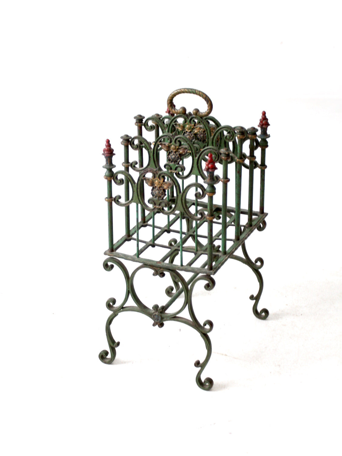 antique cast iron magazine rack – 86 Vintage