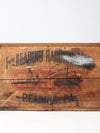 antique Reading Hardware Co wood crate