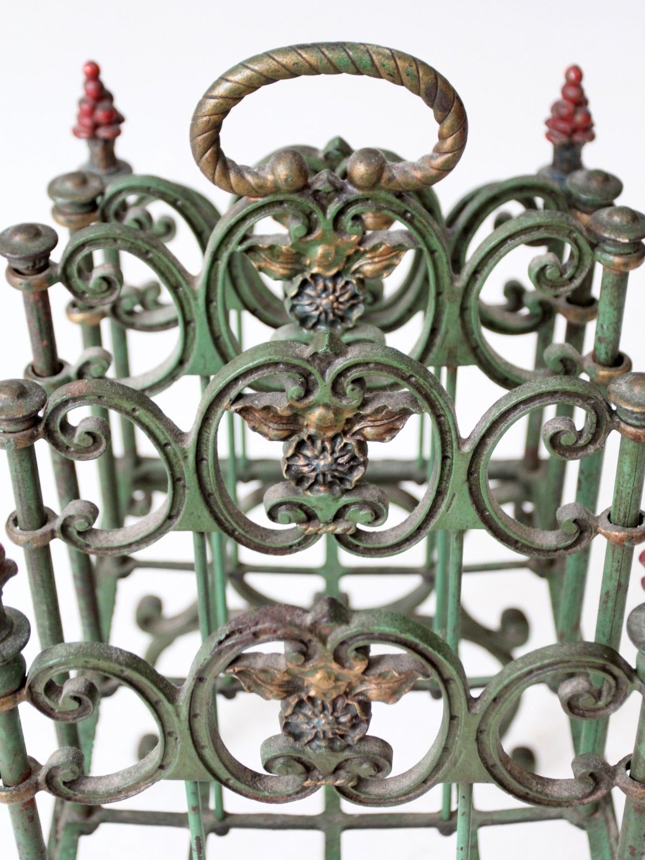 antique cast iron magazine rack – 86 Vintage
