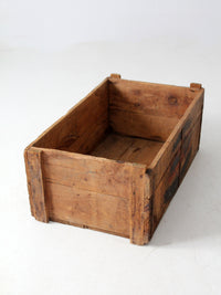 antique Reading Hardware Co wood crate