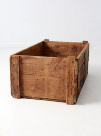 antique Reading Hardware Co wood crate