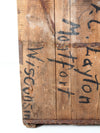 antique Reading Hardware Co wood crate