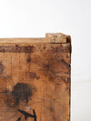 antique Reading Hardware Co wood crate