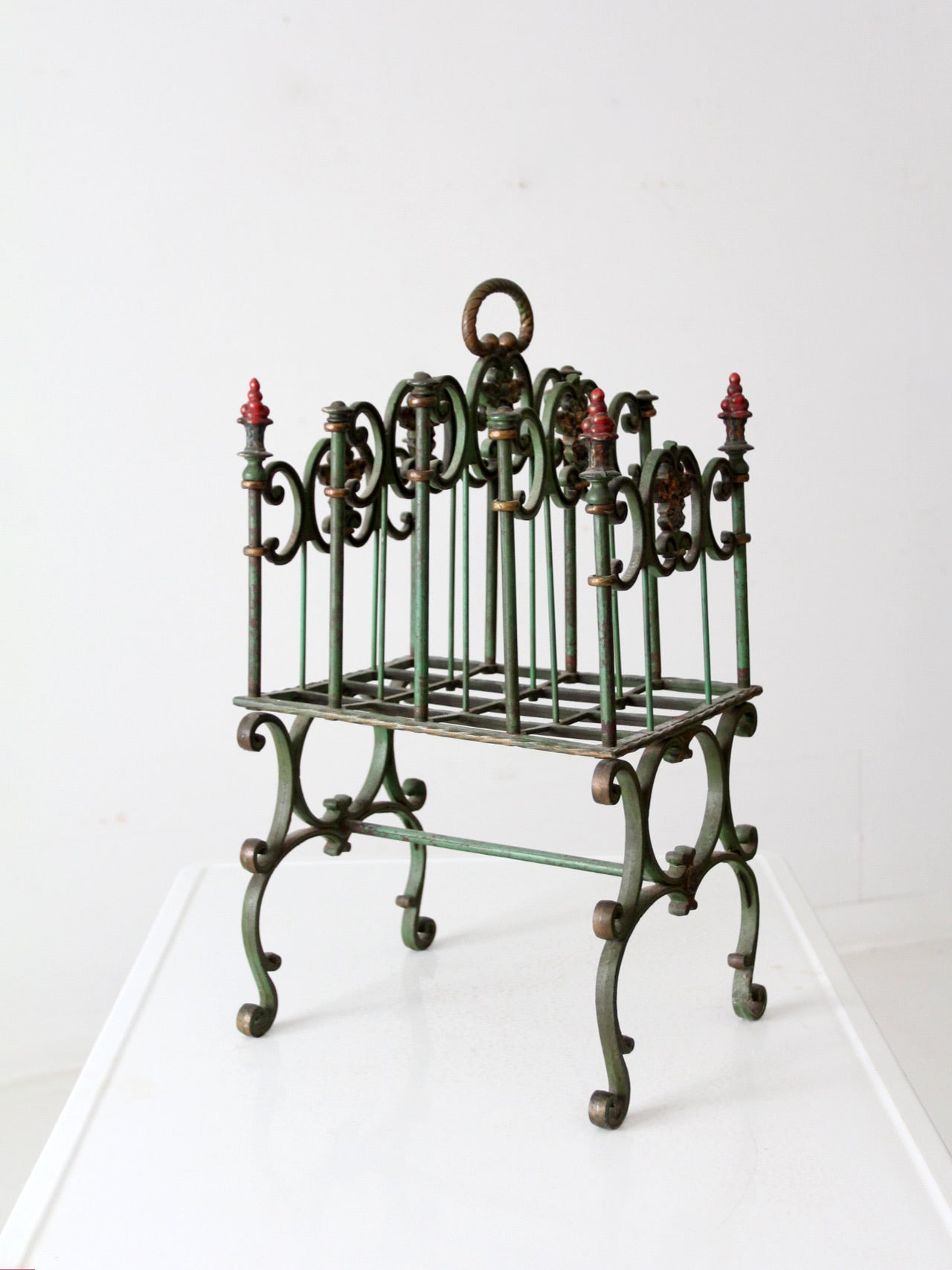 antique cast iron magazine rack – 86 Vintage