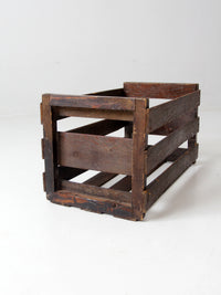antique wooden fruit crate box