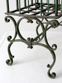 antique cast iron magazine rack