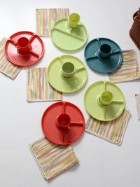 mid-century Redmon picnic basket set